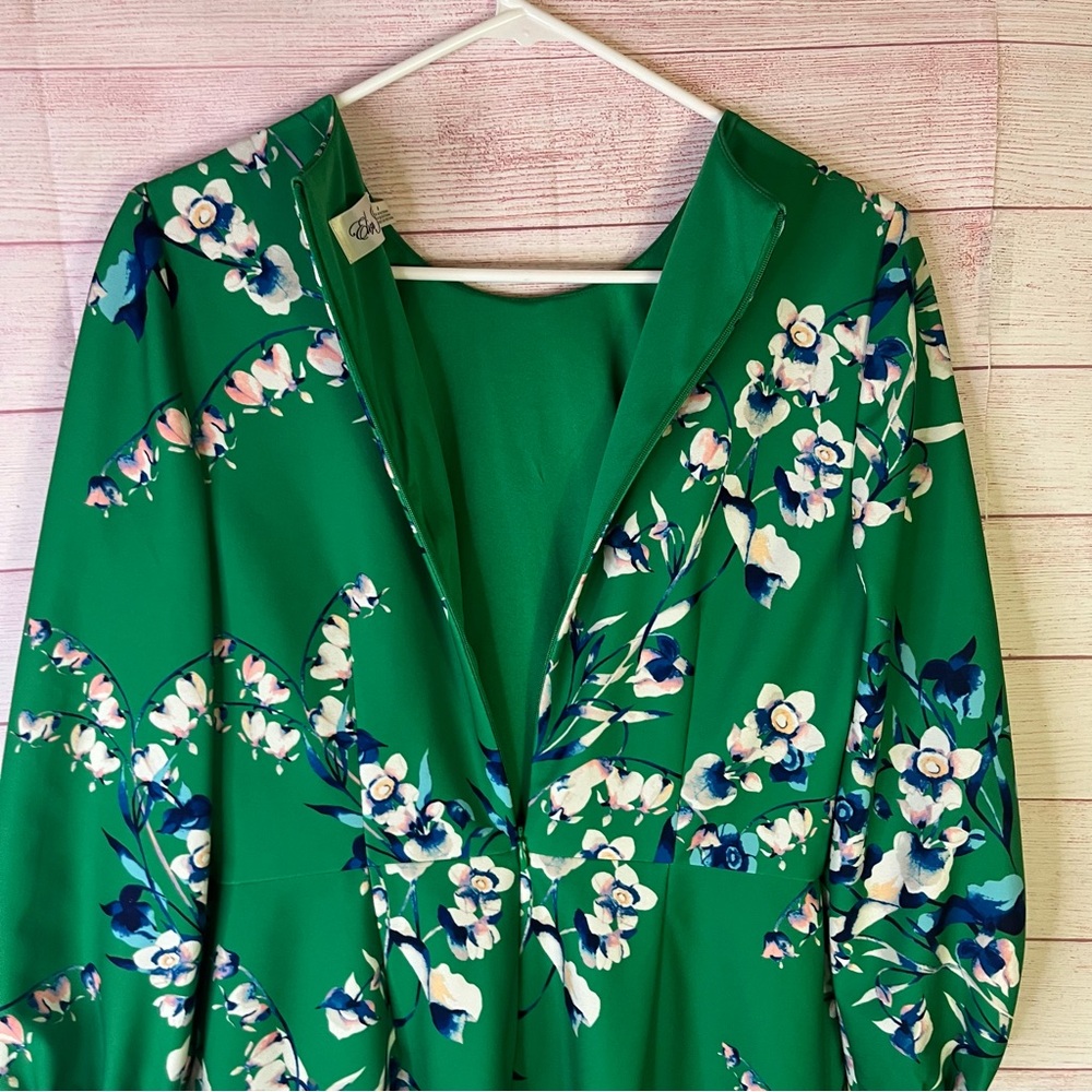 Eliza J‎ Green Floral Dress Size 8 - Picture 7 of 9